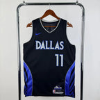 Dallas Mavericks 2025-26 throwback edition basketball jersey front view in green for basketball fans