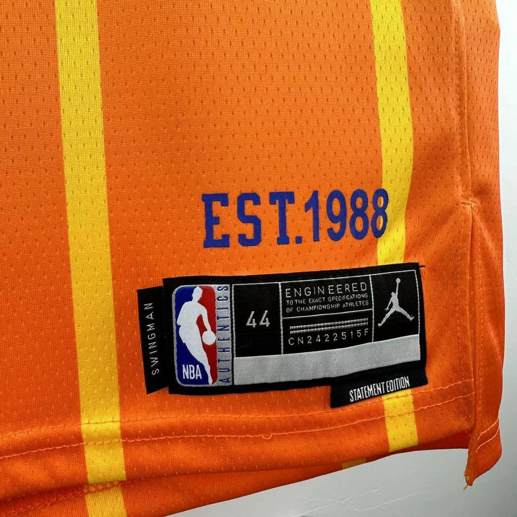 Charlotte Hornets 2025-26 city edition basketball jersey front flat lay view in team colors for basketball fans