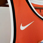 LA Clippers 2025-26 city edition basketball jersey close-up of collar and neckline stitching in team colors for basketball fans