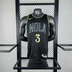 New Orleans Pelicans 2025-26 city edition basketball jersey side angle view in team colors for basketball fans