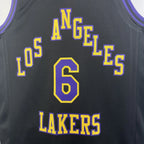 Los Angeles Lakers 2025-26 city edition basketball jersey close-up of jersey number and player name in team colors for basketball fans