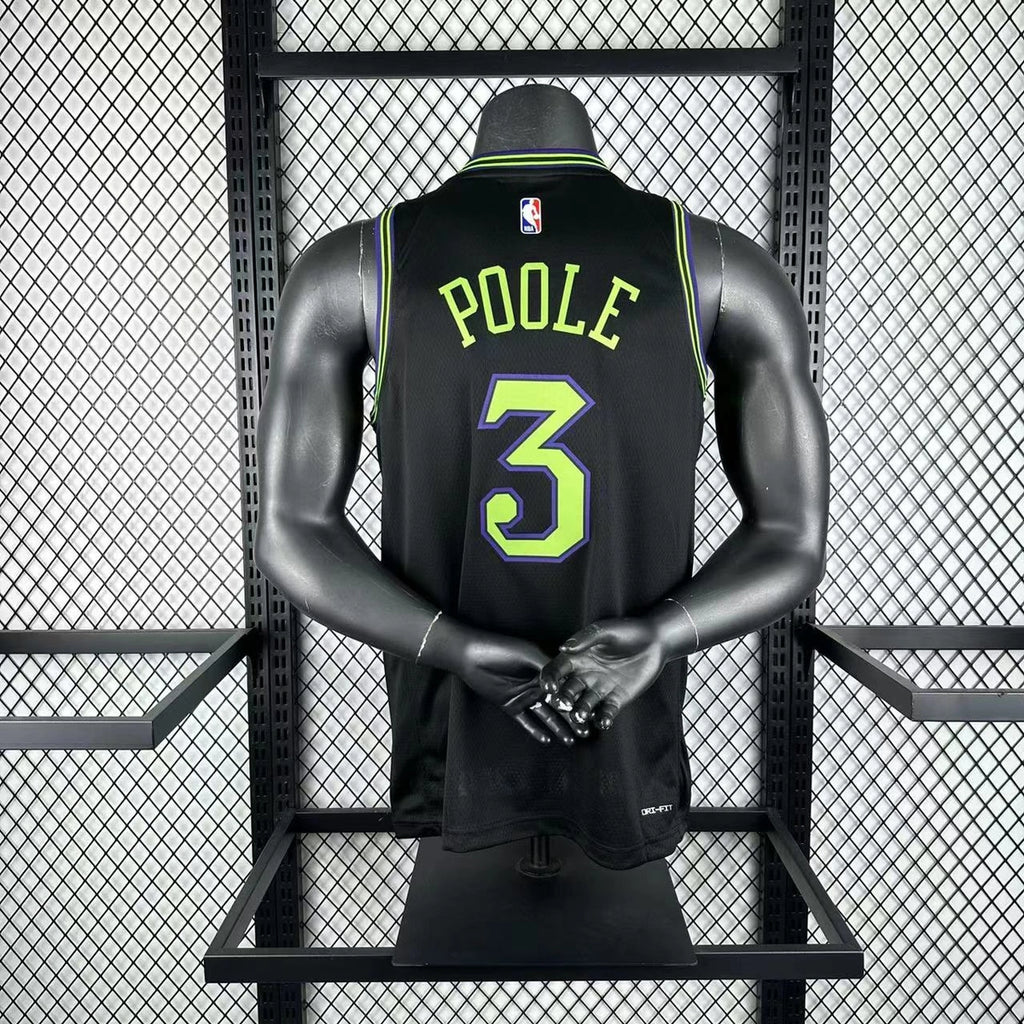 New Orleans Pelicans 2025-26 city edition basketball jersey angled front view in team colors for basketball fans