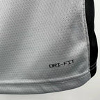 San Antonio Spurs 2025-26 limited edition basketball jersey close-up of moisture-wicking fabric texture in gray for basketball fans