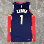 Cleveland Cavaliers 2025-26 throwback edition basketball jersey angled front view in team colors for basketball fans