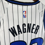 Orlando Magic 2025-26 home basketball jersey side angle view in white for basketball fans