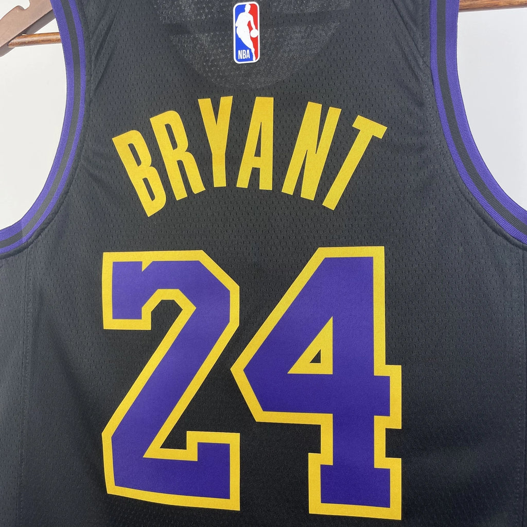 Los Angeles Lakers 2025-26 city edition basketball jersey close-up of moisture-wicking fabric texture in team colors for basketball fans