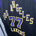 Los Angeles Lakers 2025-26 city edition basketball jersey close-up of moisture-wicking fabric texture in team colors for basketball fans