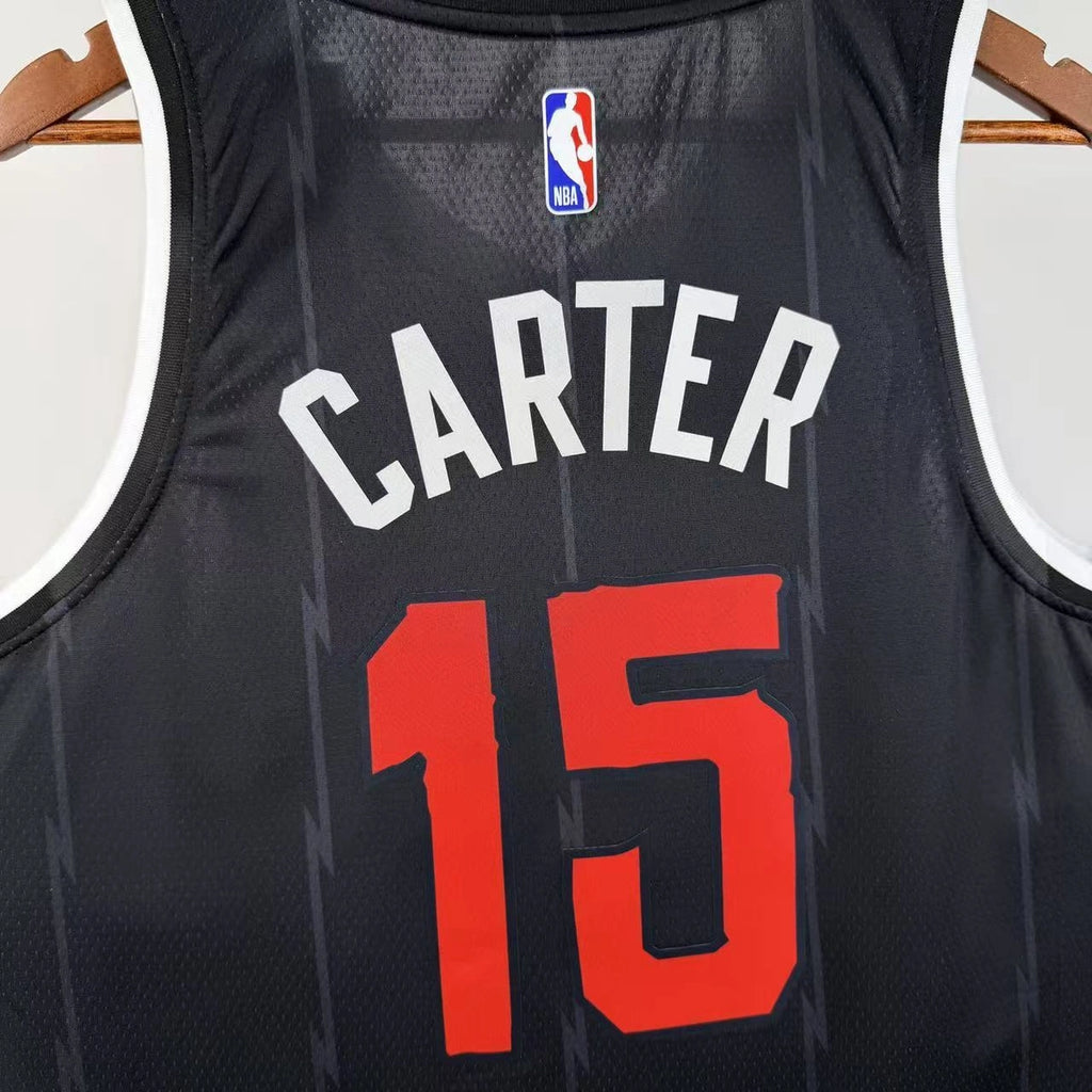 Toronto Raptors 2025-26 city edition basketball jersey front flat lay view in team colors for basketball fans