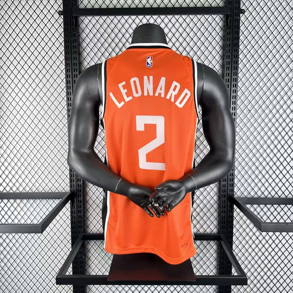 LA Clippers 2025-26 city edition basketball jersey angled front view in team colors for basketball fans