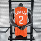 LA Clippers 2025-26 city edition basketball jersey angled front view in team colors for basketball fans