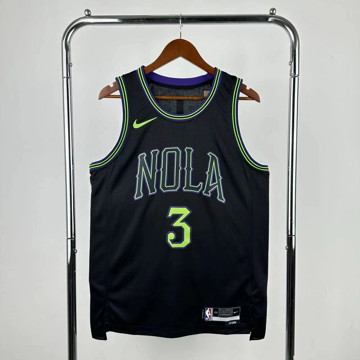 New Orleans Pelicans 2025-26 city edition basketball jersey front view in team colors for basketball fans