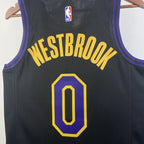 Los Angeles Lakers 2025-26 city edition basketball jersey close-up of team logo embroidery in team colors for basketball fans