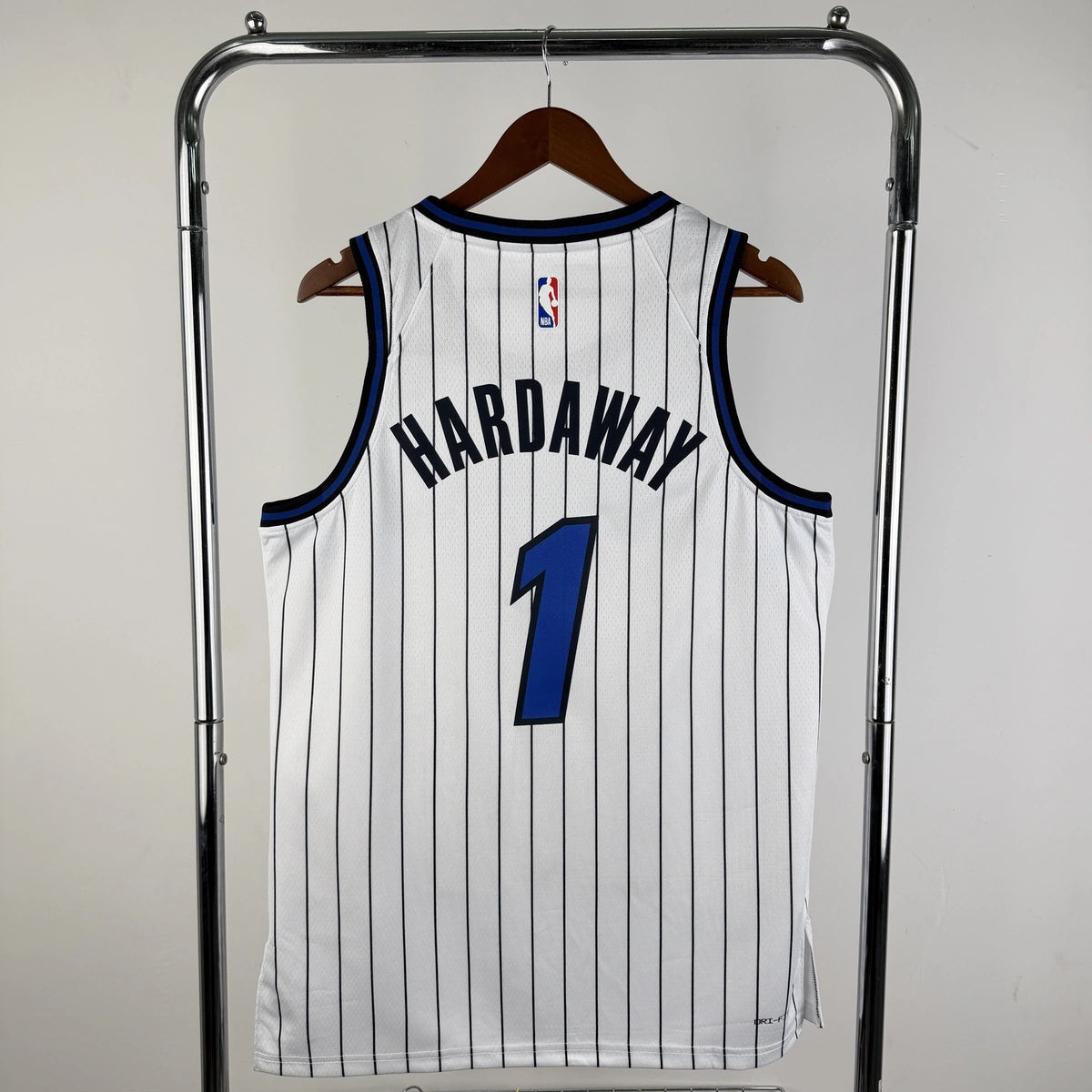 Orlando Magic 2025-26 away basketball jersey back view in blue for basketball fans