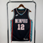 Memphis Grizzlies 2025-26 throwback edition basketball jersey front view in team colors for basketball fans