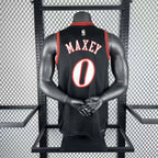 New York Knicks 2025-26 limited edition basketball jersey angled front view in team colors for basketball fans