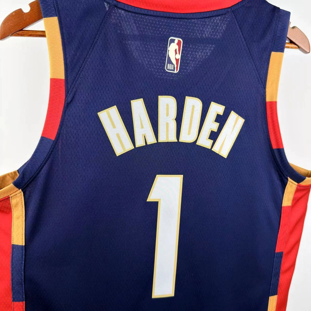 Cleveland Cavaliers 2025-26 throwback edition basketball jersey additional angle view in team colors for basketball fans