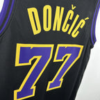 Los Angeles Lakers 2025-26 city edition basketball jersey angled back view in team colors for basketball fans