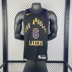 Los Angeles Lakers 2025-26 city edition basketball jersey side angle view in team colors for basketball fans