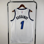 Orlando Magic 2025-26 home basketball jersey back view in white for basketball fans