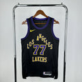 Los Angeles Lakers 2025-26 city edition basketball jersey front view in team colors for basketball fans