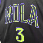 New Orleans Pelicans 2025-26 city edition basketball jersey close-up of jock tag and hem details in team colors for basketball fans