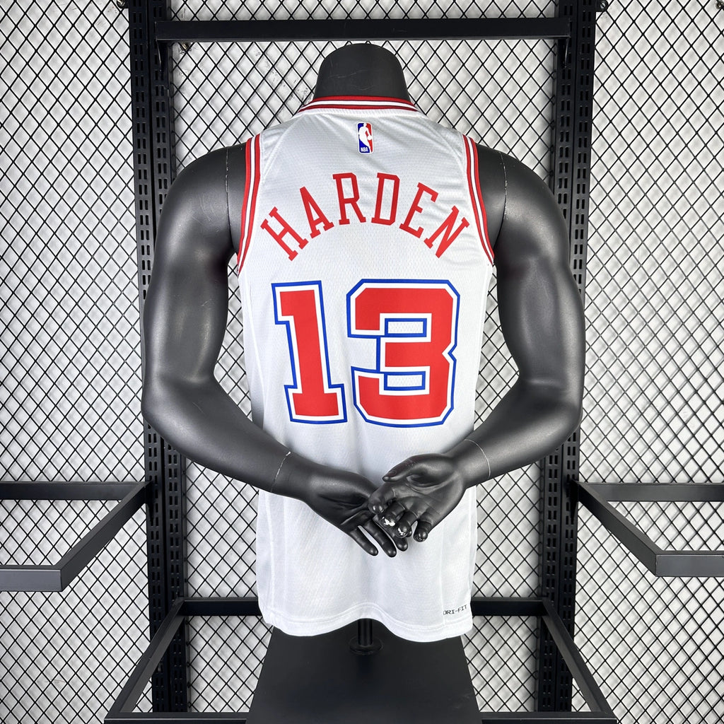Houston Rockets 2025-26 city edition basketball jersey angled front view in team colors for basketball fans