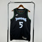 Minnesota Timberwolves 2025-26 throwback edition basketball jersey front view in team colors for basketball fans