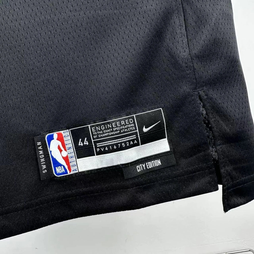 New Orleans Pelicans 2025-26 city edition basketball jersey close-up of moisture-wicking fabric texture in team colors for basketball fans