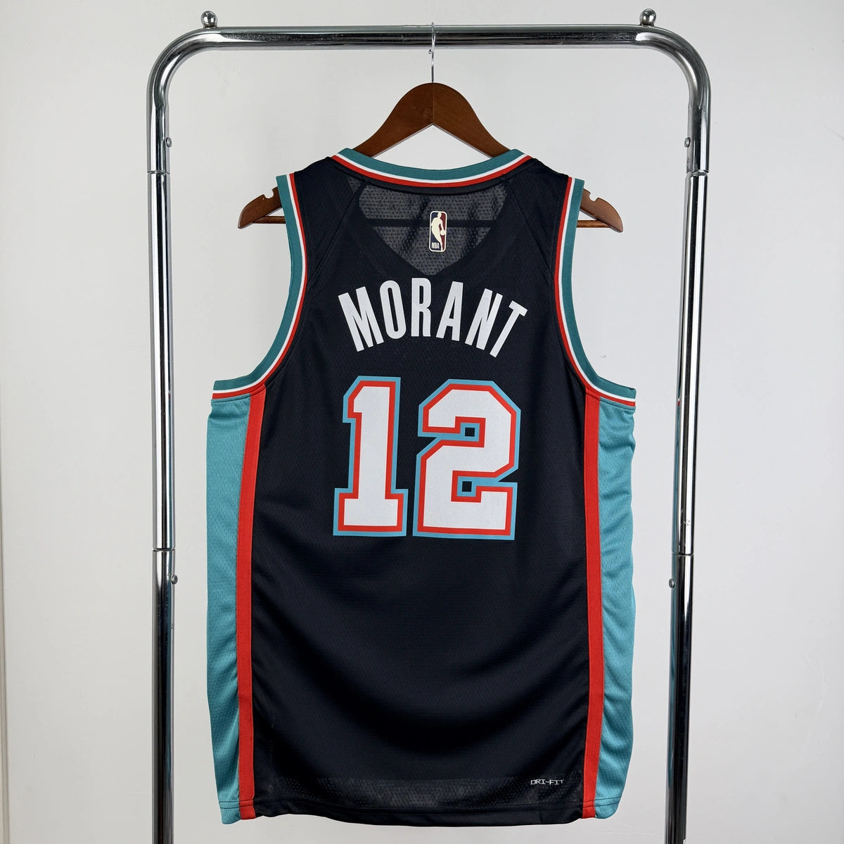 Memphis Grizzlies 2025-26 throwback edition basketball jersey back view in team colors for basketball fans