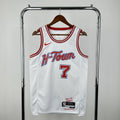Houston Rockets 2025-26 city edition basketball jersey front view in team colors for basketball fans