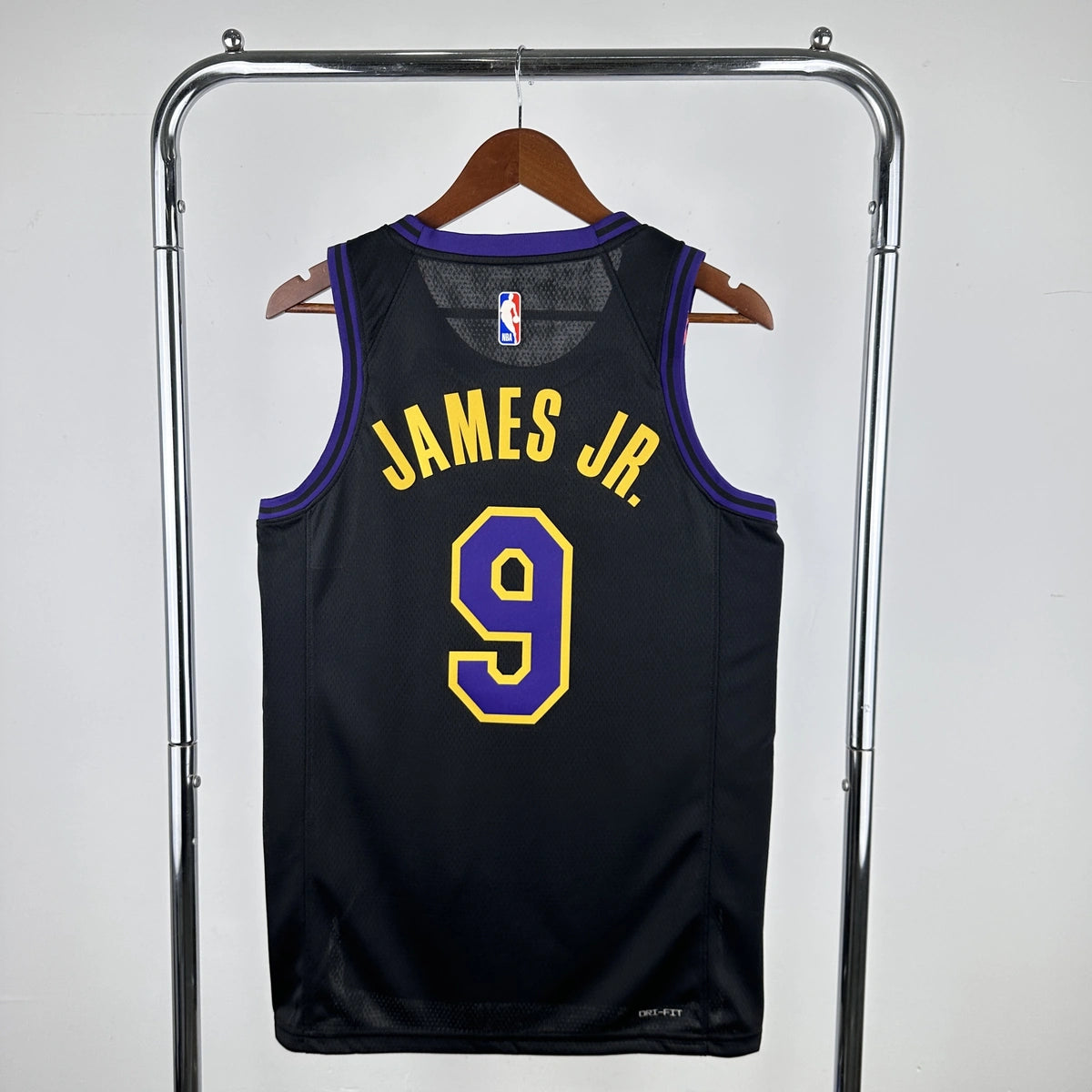 Los Angeles Lakers 2025-26 city edition basketball jersey back view in team colors for basketball fans