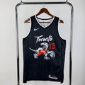 Toronto Raptors 2025-26 city edition basketball jersey front view in team colors for basketball fans