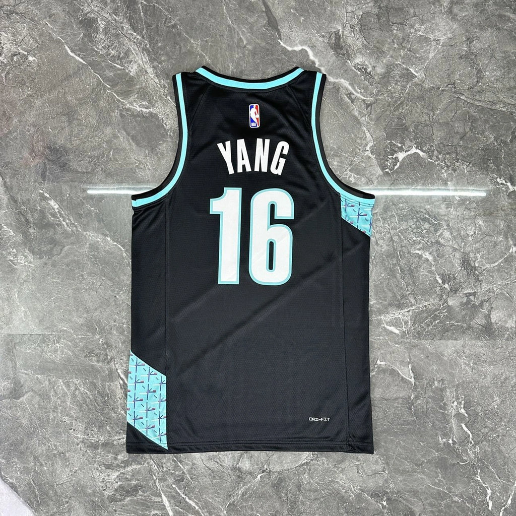 Portland Trail Blazers 2025-26 city edition basketball jersey close-up of team logo embroidery in team colors for basketball fans