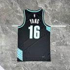 Portland Trail Blazers 2025-26 city edition basketball jersey close-up of team logo embroidery in team colors for basketball fans