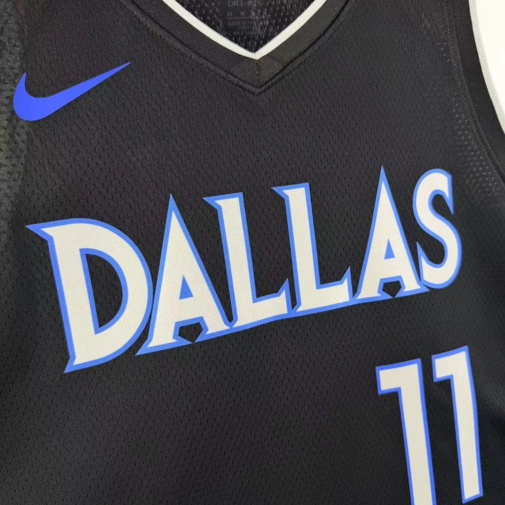 Dallas Mavericks 2025-26 throwback edition basketball jersey close-up of sleeve and armhole stitching in green for basketball fans
