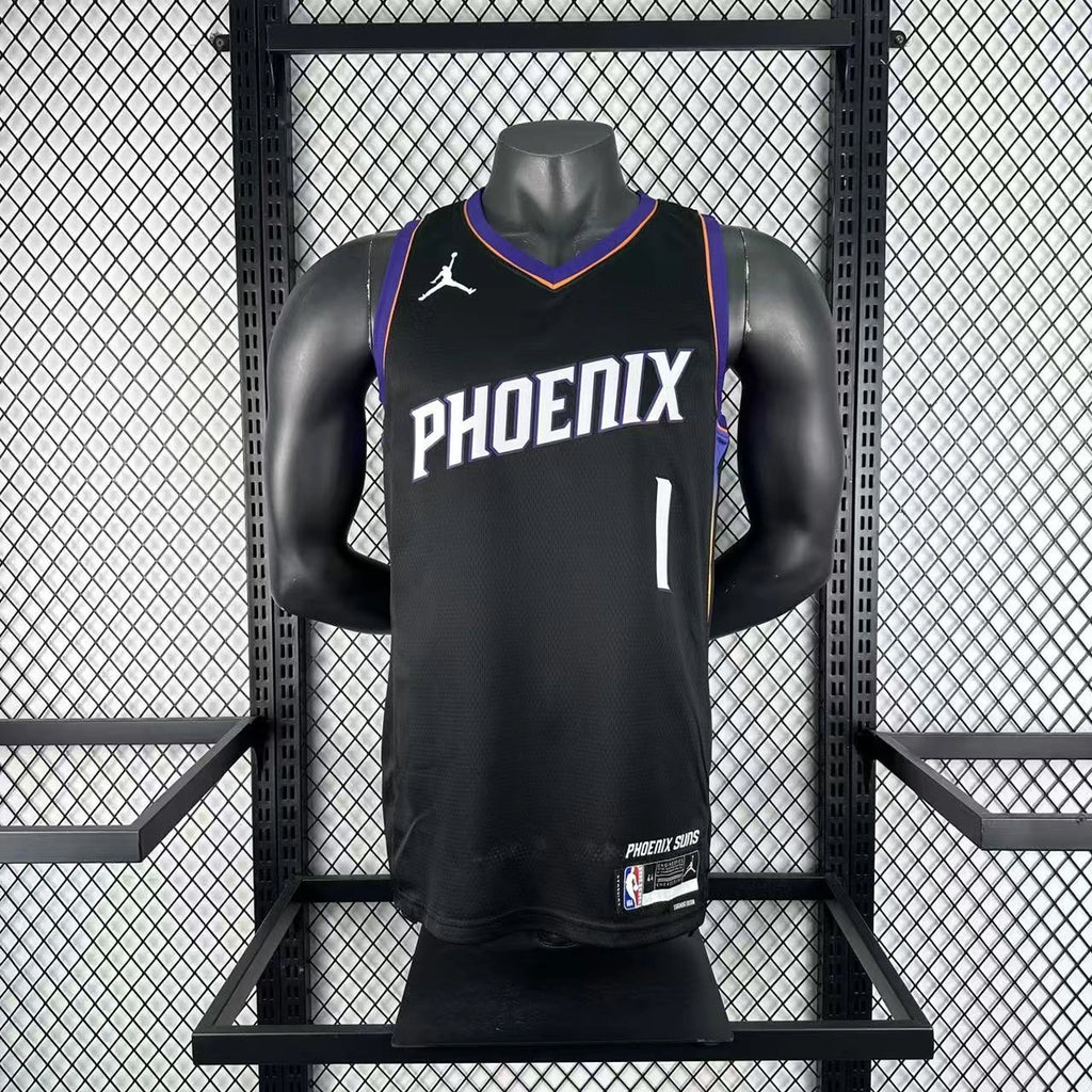 Phoenix Suns 2025-26 limited edition basketball jersey side angle view in team colors for basketball fans