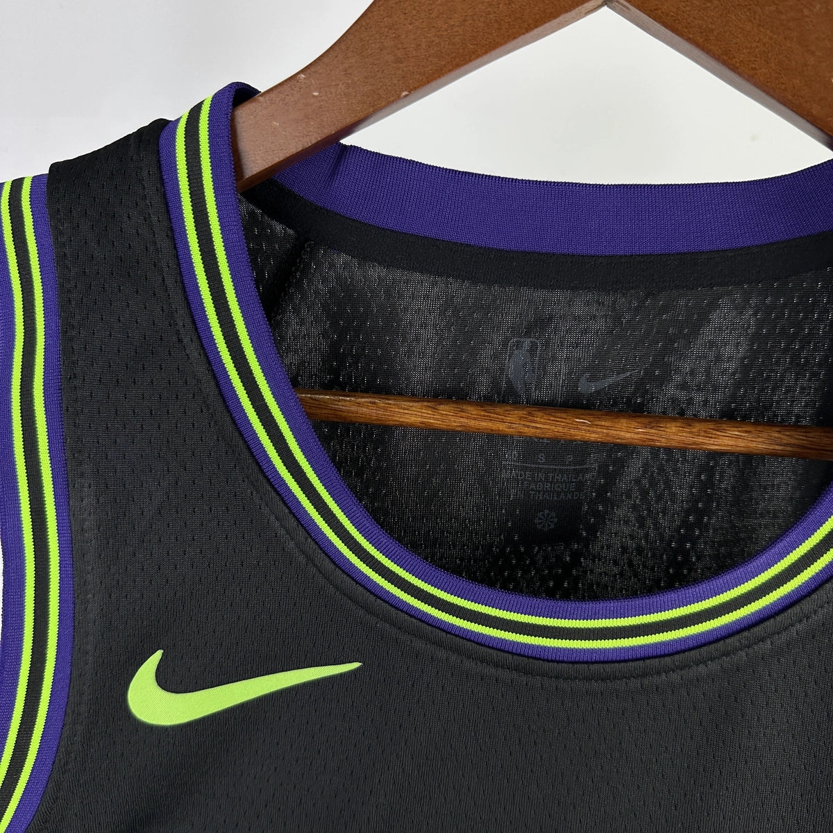 New Orleans Pelicans 2025-26 city edition basketball jersey close-up of team logo embroidery in team colors for basketball fans