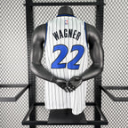 Orlando Magic 2025-26 home basketball jersey close-up of jock tag and hem details in white for basketball fans