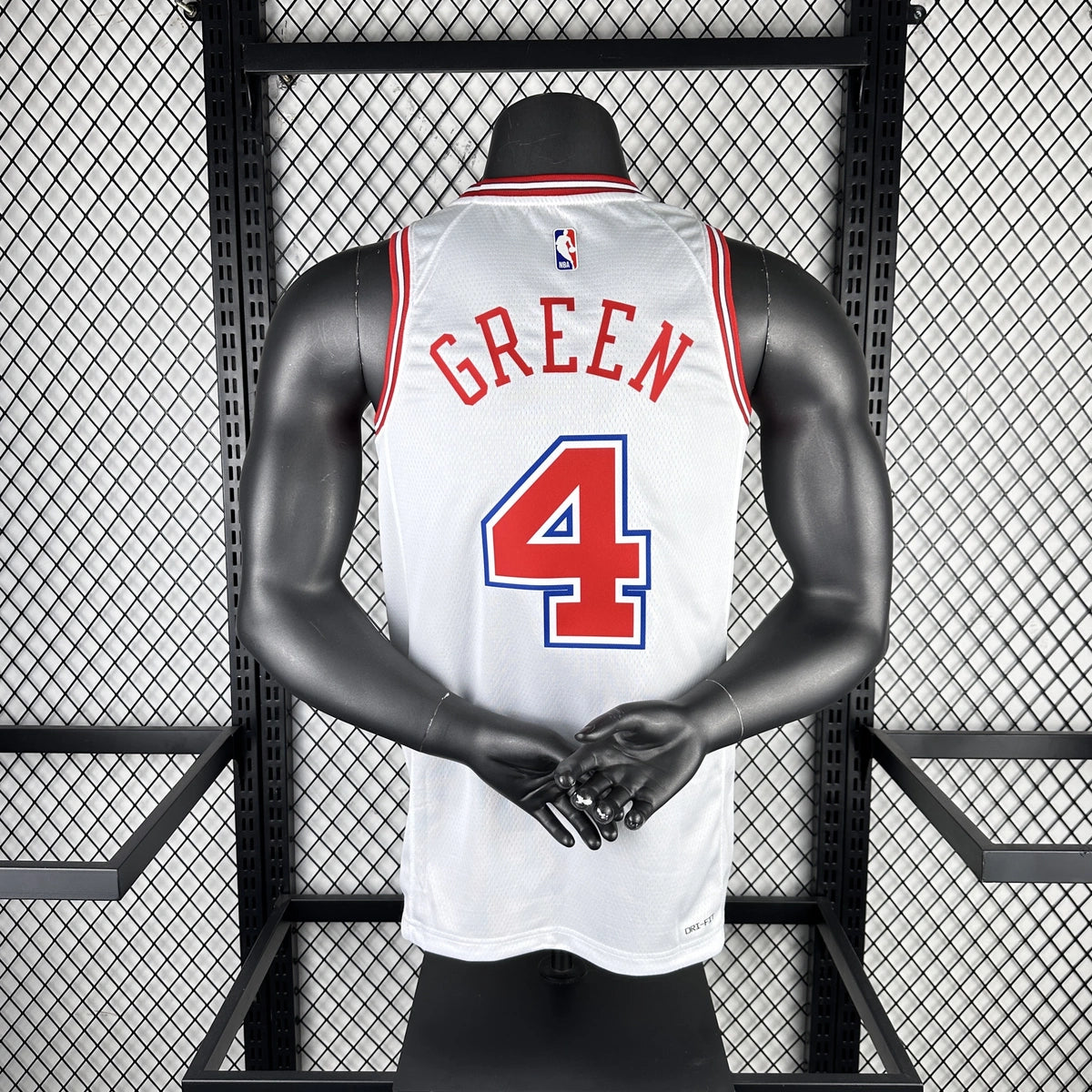 Houston Rockets 2025-26 city edition basketball jersey angled front view in team colors for basketball fans