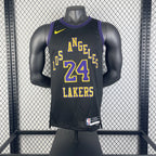Los Angeles Lakers 2025-26 city edition basketball jersey side angle view in team colors for basketball fans
