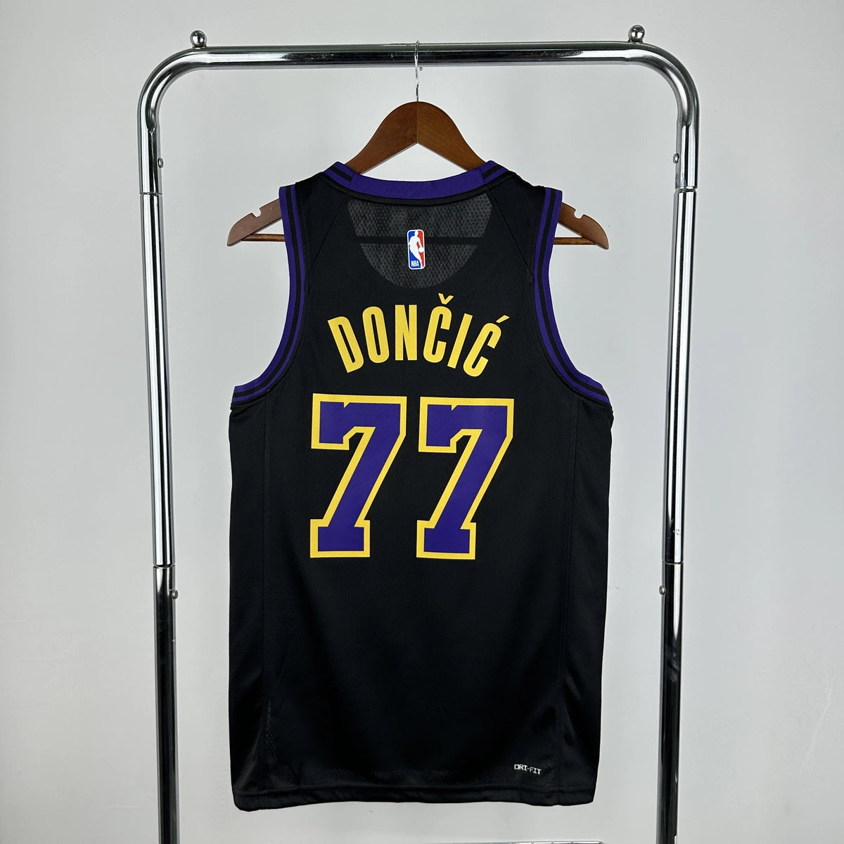Los Angeles Lakers 2025-26 city edition basketball jersey back view in team colors for basketball fans