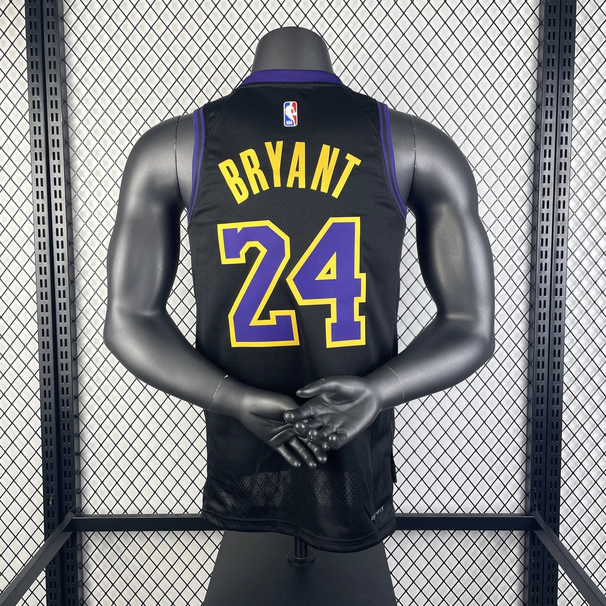 Los Angeles Lakers 2025-26 city edition basketball jersey angled front view in team colors for basketball fans