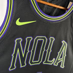 New Orleans Pelicans 2025-26 city edition basketball jersey detailed side view in team colors for basketball fans