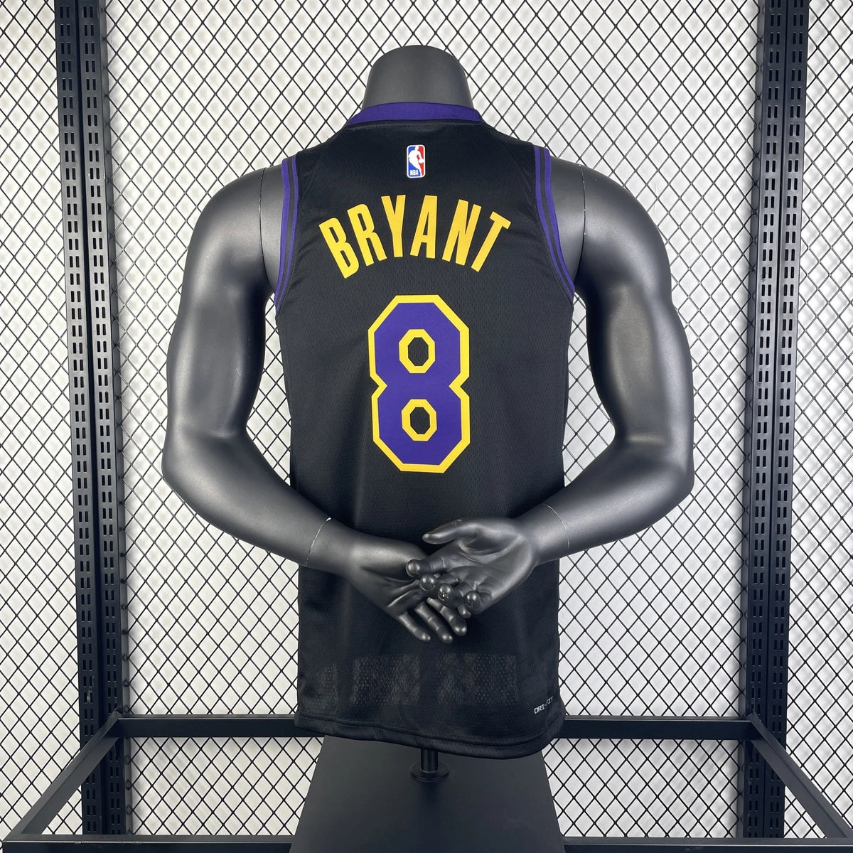 Los Angeles Lakers 2025-26 city edition basketball jersey angled front view in team colors for basketball fans