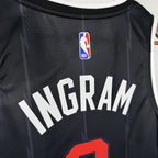 Toronto Raptors 2025-26 city edition basketball jersey side angle view in team colors for basketball fans