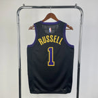Los Angeles Lakers 2025-26 city edition basketball jersey front view in team colors for basketball fans
