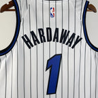 Orlando Magic 2025-26 away basketball jersey close-up of jersey number and player name in blue for basketball fans
